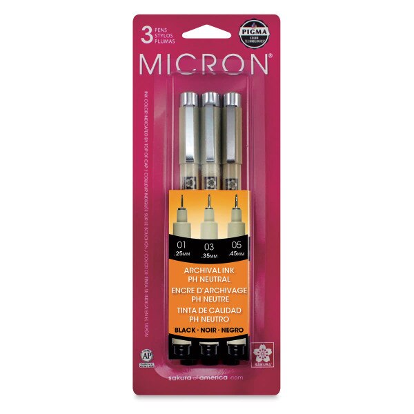 Micron Pens 3 Pack